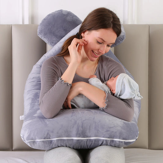 U-Shape Maternity Pillow for Comfortable Pregnancy and Postpartum Support